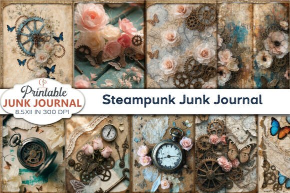 Download Steampunk Junk Journal Paper - Junk journal paper Collection